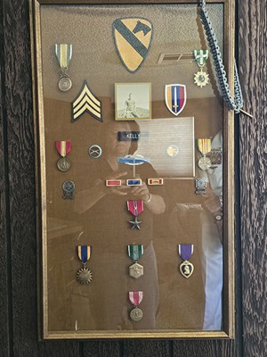 SGT Robert M. Kelly&#39;s &#40;U.S. Army&#41; medals and ribbons.