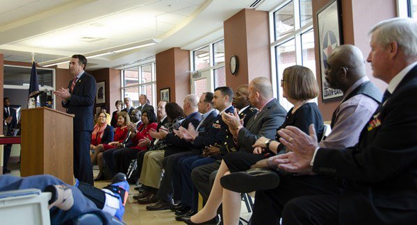 George T. Gagnon, a Vietnam veterans, Ralph Northam, Governor, Ellen Marie Hess, Commissioner of the