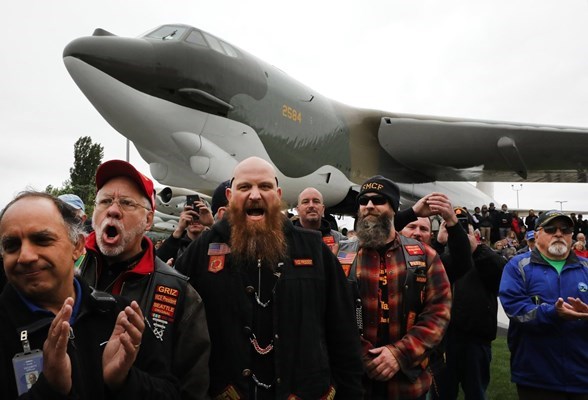 Vietnam veterans attending the event