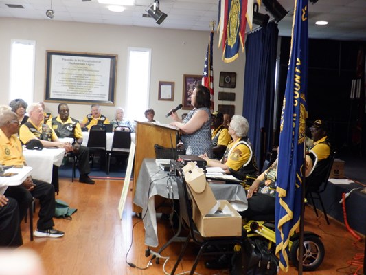 Ceremony for VVA Chapter 1067 by Huntsville, Maple Hill and Hunt&#39;s Spring Chapters NSDAR .