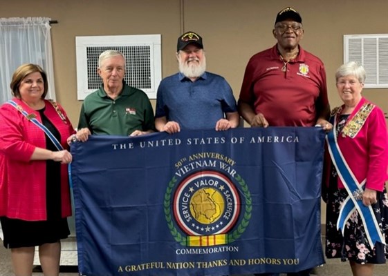 Honorary Partner ceremony for the AR VVA State Council by the Gilbert Marshall Chapter NSDAR.