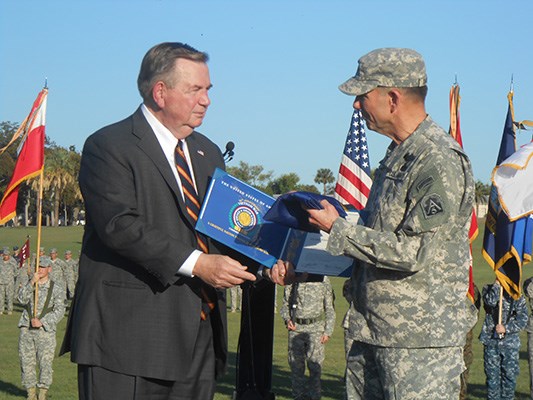 LTG William Caldwell, IV, Commanding General U.S. Army North &#40;right&#41; hosted thousands of Vietnam vet