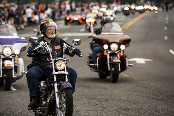 Thousands of motorcyclists ride in the 30th annual Rolling Thunder &#34;Ride for Freedom&#34; 