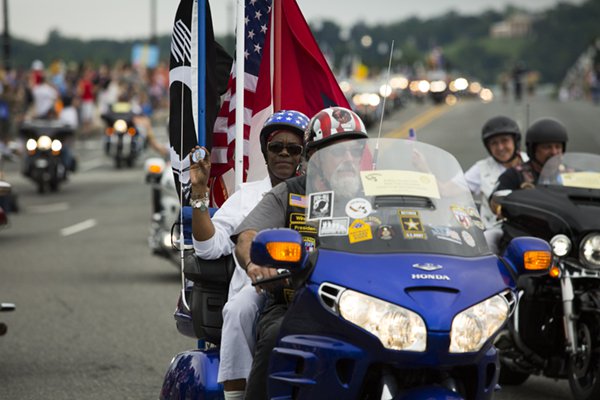 Thousands of motorcyclists ride in the 30th annual Rolling Thunder &#34;Ride for Freedom&#34;