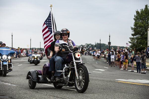 Thousands of motorcyclists ride in the 30th annual Rolling Thunder &#34;Ride for Freedom&#34;