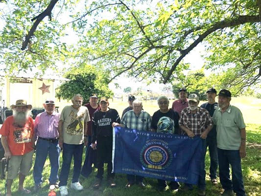 Ceremony for CA VVA Chapter 582 Vietnam veterans by members of the CA Chico Chapter NSDAR.