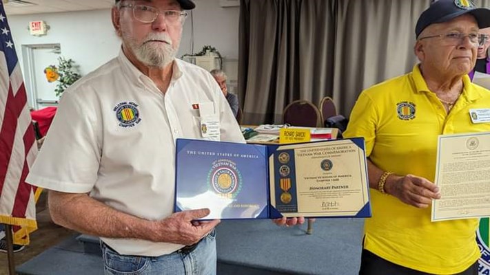 Honorary Partner ceremony for Florida VVA Chapter 1048 by the Sugar Mill Chapter NSDAR.