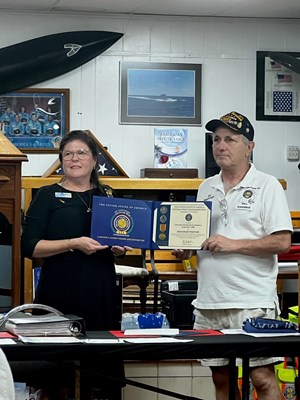 Honorary Partner ceremony for Florida VVA Chapter 1096 by the Florida Pelican Island Chapter NSDAR.