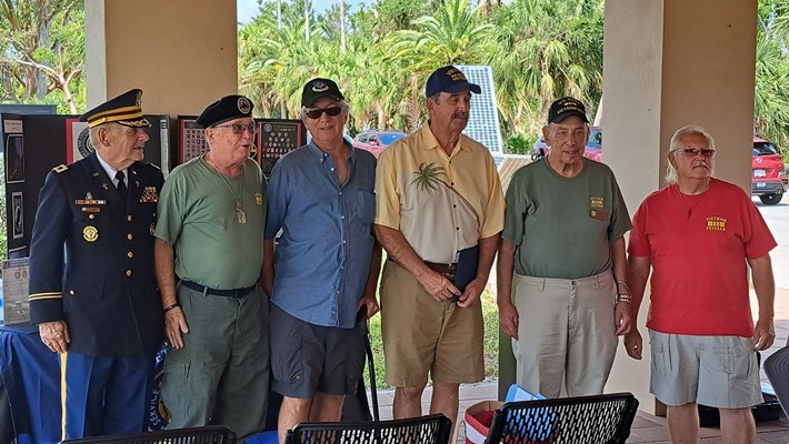 Honorary Partner ceremony for Florida VVA Chapter 594 by the FL Estero Island NSDAR. 