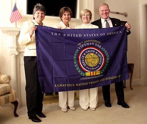 Mary Byer, President American Gold Star Mothers, and Barbara Benard, 1st Vice President American Gol