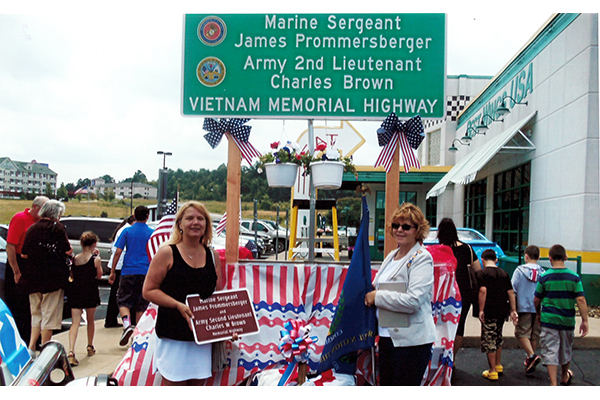 Highway Memorial Sign