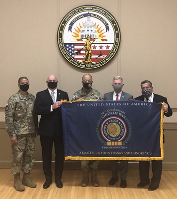 Privileged to present the Commemorative Flag to Maj. Gen. William J. Walker, Commanding General of t