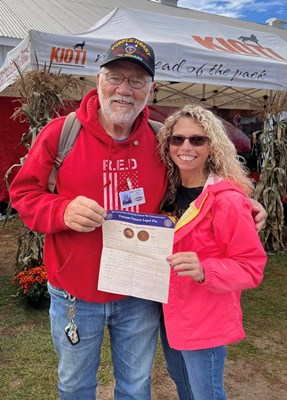 Pictured at left Vietnam veteran Joe Baker who served from 1968-1969 in the United States Army.