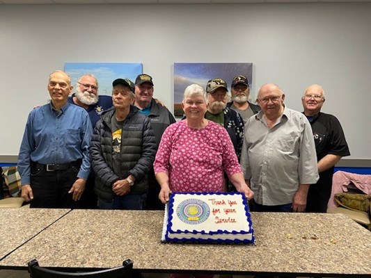 Honorary Partner ceremony for KS VVA Chapter 912 by the General Edward Hand Chapter NSDAR.