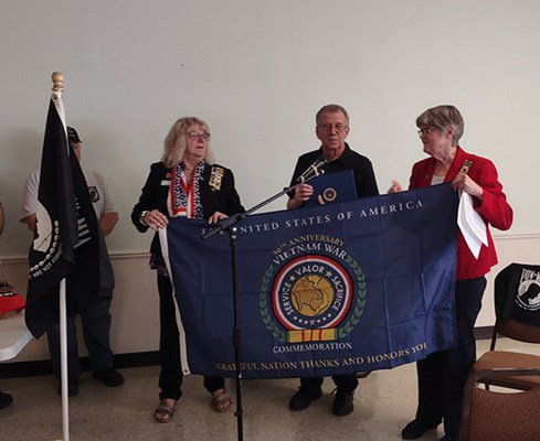Ceremony for MI VVA Chapter 154 by the Alexander Macomb Chapter, NSDAR