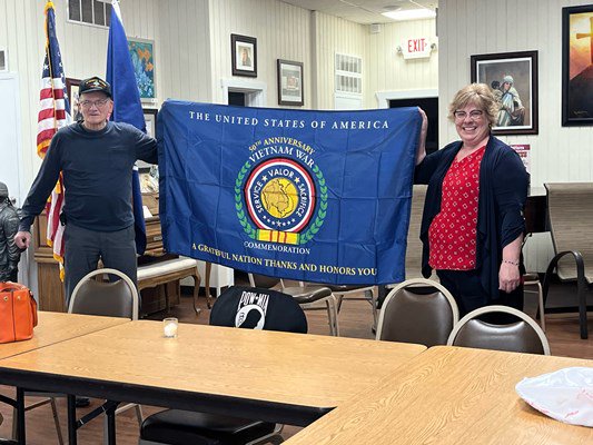 Ceremony for MI VVA Chapter 18 by the Sophie de Marsac Campau Chapter, NSDAR.