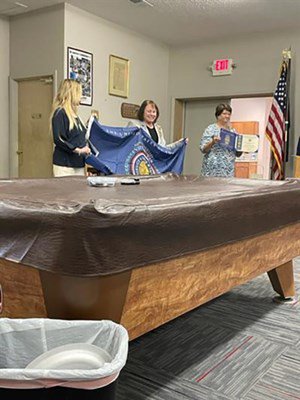 Ceremony for MI VVA Chapter 310 by the Sarah Caswell Angell Chapter, NSDAR