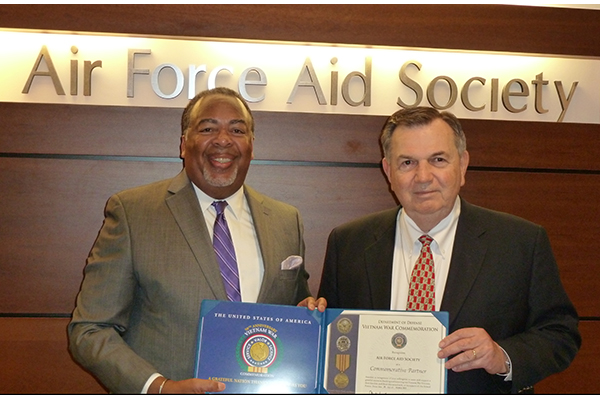 Air Force Aid Society is a commemorative partner.  Lt Gen &#40;Ret&#41; John Hopper with LT