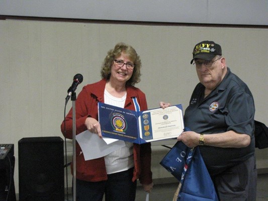 Honorary Partner ceremony for TN VVA Chapter 979 by the Long Island Chapter NSDAR
