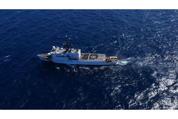 USCGC Campbell &#40;WMEC 909&#41; commemorating the 50th Anniversary of the Vietnam War.