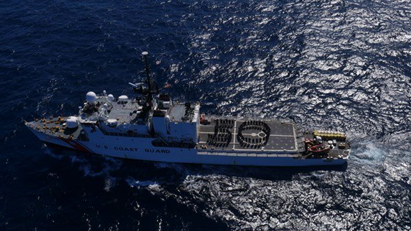 USCGC Campbell &#40;WMEC 909&#41; commemorating the 50th Anniversary of the Vietnam War.