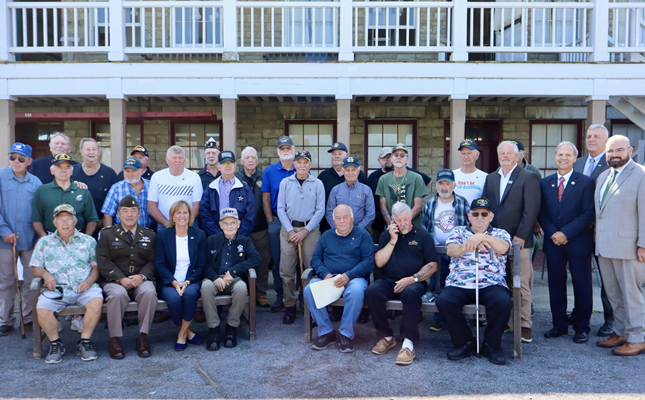 Group photo of pinned Vietnam veterans and U.S. Rep. Claudia Tenney, &#40;NY-24&#41;.