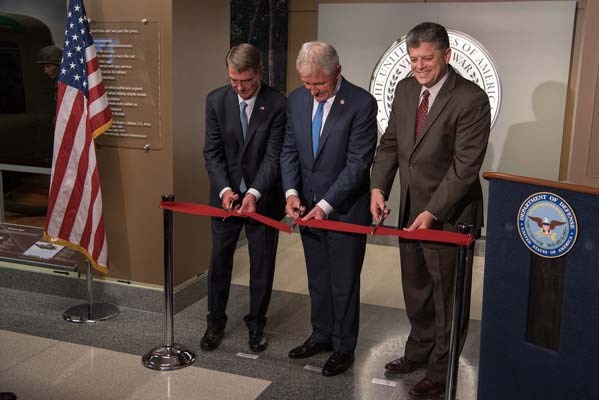 A corridor is dedicated to the men and women who served during the Vietnam War.