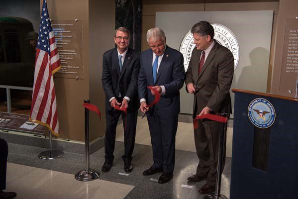 A corridor is dedicated to the men and women who served during the Vietnam War.