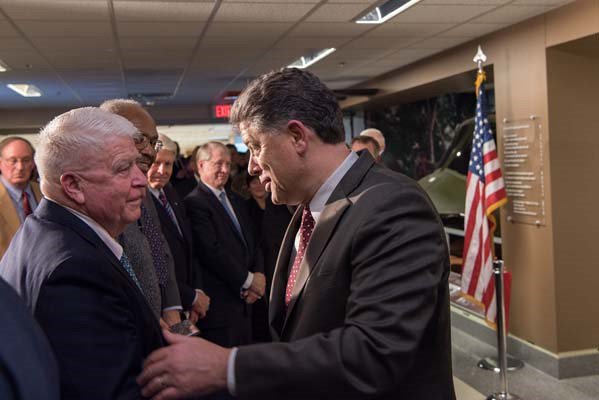 A corridor is dedicated to the men and women who served during the Vietnam War.