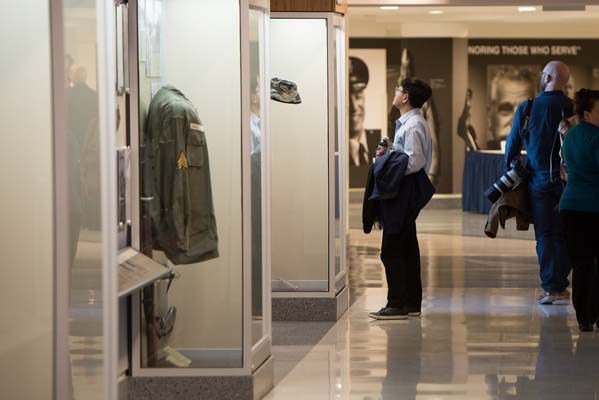 A corridor is dedicated to the men and women who served during the Vietnam War.