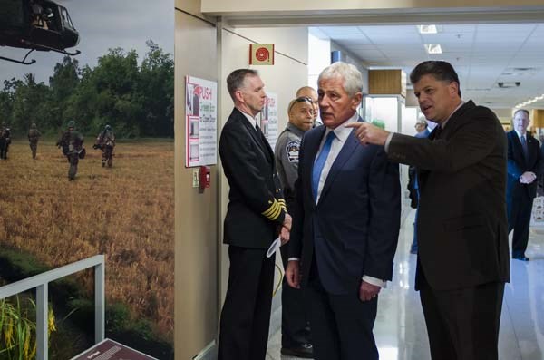 A corridor is dedicated to the men and women who served during the Vietnam War.