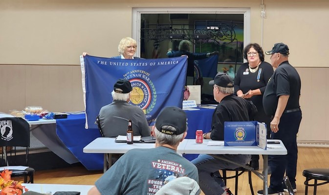Honorary Partner ceremony for WI VVA Chapter 635 by members of the WI Oconomowoc Chapter NSDAR.