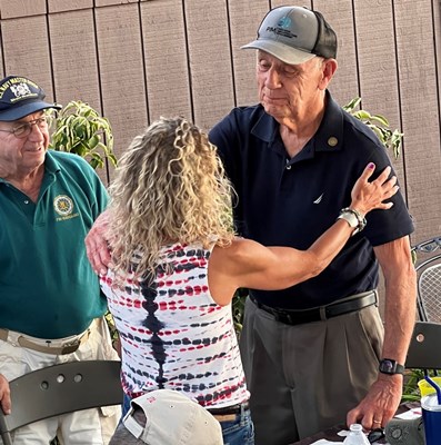 Vietnam veteran John &#8220;Jack&#8221; Goetz was presented a Vietnam Veteran Lapel Pin.