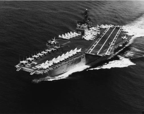 Attack aircraft carrier USS KITTY HAWK &#40;CVA-63&#41; &#40;US Navy&#41;