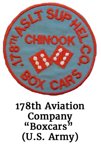 The 178th Aviation Company “Boxcars” patch (U.S. Army)