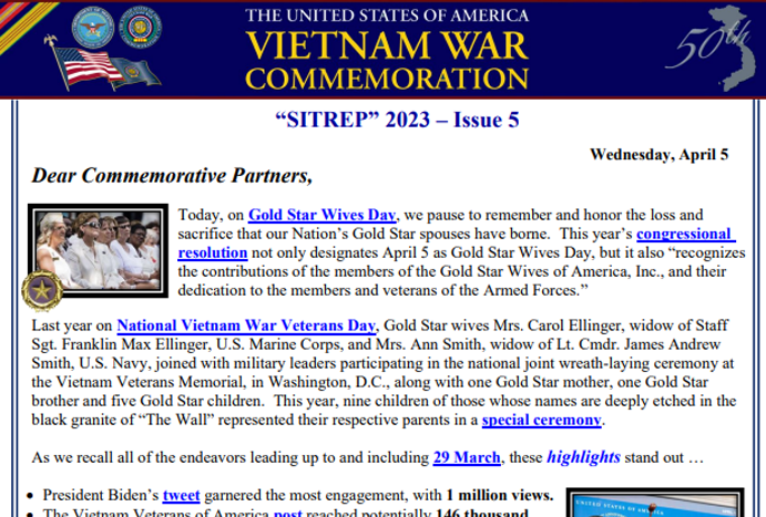 Sitrep Sitrep Vietnam War Commemoration