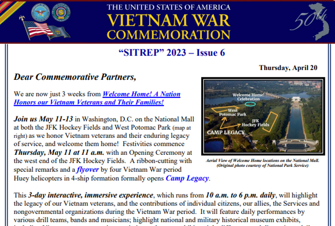 Sitrep Sitrep Vietnam War Commemoration