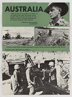 Australian Vietnam War-era Military Poster