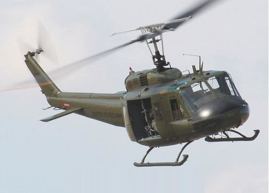 Photo of a Bell UH-1 Iroquois "Huey" helicopter