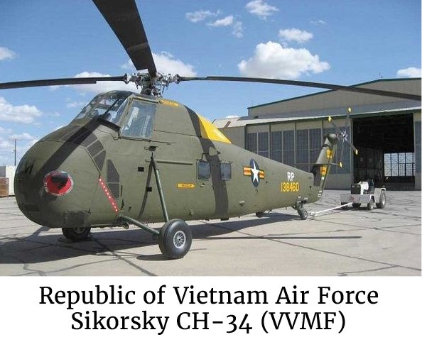 )Photo of a Republic of Vietnam Air Force Sikorsky CH-34 (VVMF)