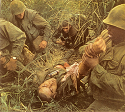 Evacuation of a Severely Wounded Comrade