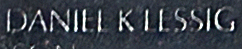 Engraved name on The Wall of First Lieutenant Daniel K. Lessig, U.S. Marine Corps