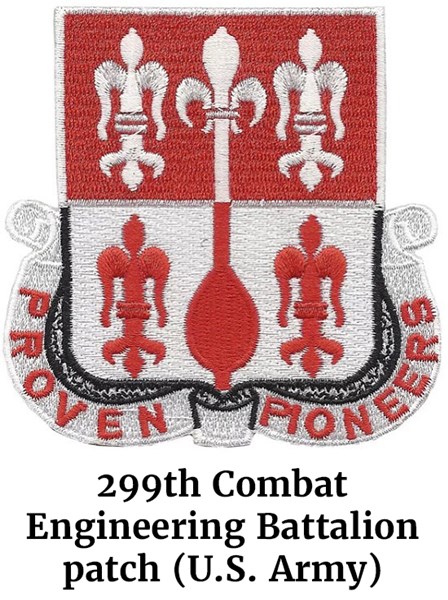 299th Combat Engineering Battalion patch (U.S. Army)