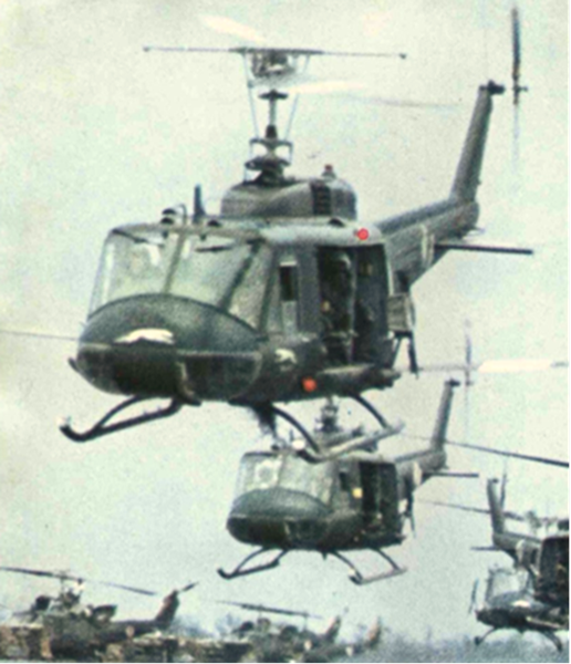 Photo of the 240th Assault Helicopter Company "Greyhounds."