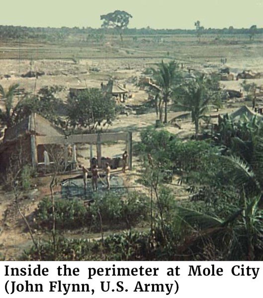 Inside the perimeter at Mole City (John Flynn, U.S. Army)