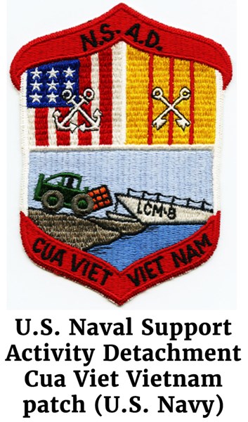 U.S. Naval Support Activity Detachment Cua Viet Vietnam patch (U.S. Navy)