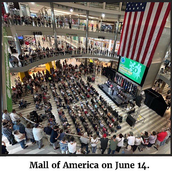 Photo of the event at the Mall of America on June 14, 2024.