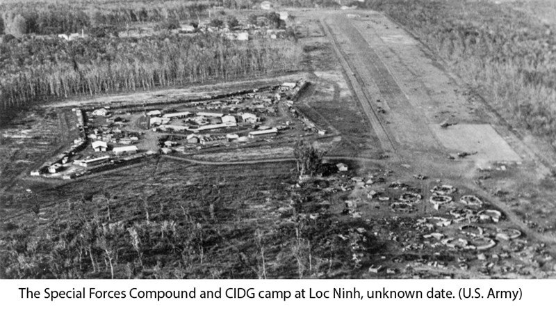The Special Forces compound and CIDG camp at Loc Ninh	, unknown date (U.S. Army)