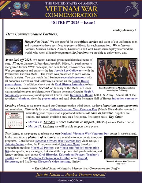 SITREP - Issue 1, 2025