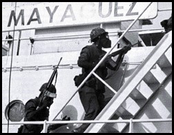 U.S. Marines retaking the ship on May 15, 1975. (U.S. Navy)